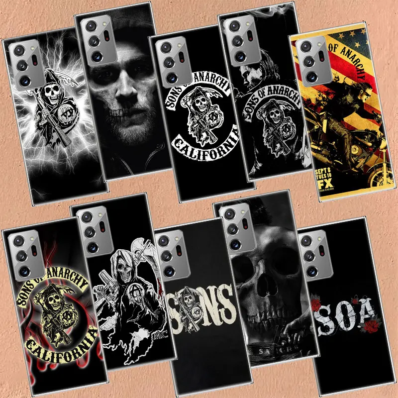 Fashion Sons of Anarchy Phone Case For Galaxy S8 A05S A02S A12 A22 A32 A42 A52S A52 A72 A03 A03S A13 A23 A33 A53 A73 5G A10E A81