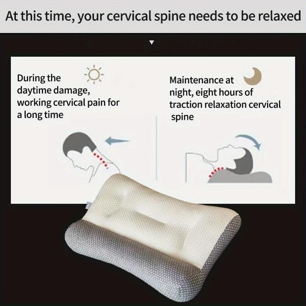 

Super Ergonomic Pillow Orthopedic All Sleeping Positions Cervical Contour Pillow Neck Pillow For Neck And Shoulder Pain Relief