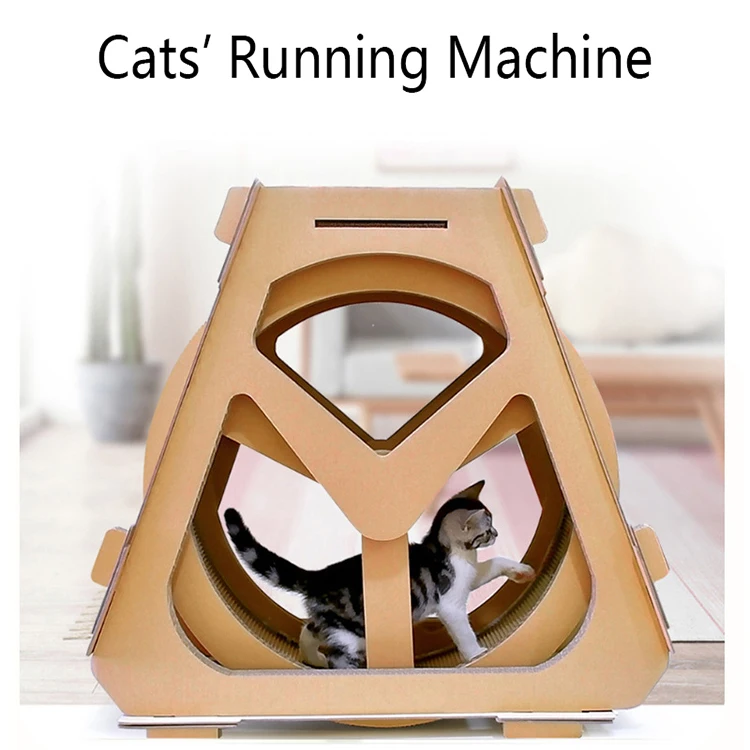 Eco friendly pet toys cat exercise wheel cat wheel treadmill for kitten cats