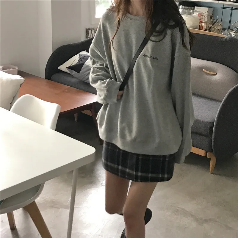 Letters Winter Korean Fashion Hoodies Women Y2K Kpop Gothic Tops Harajuku Streetwear Long Sleeve Cheap Clothes Woman Sweatshirt view 6