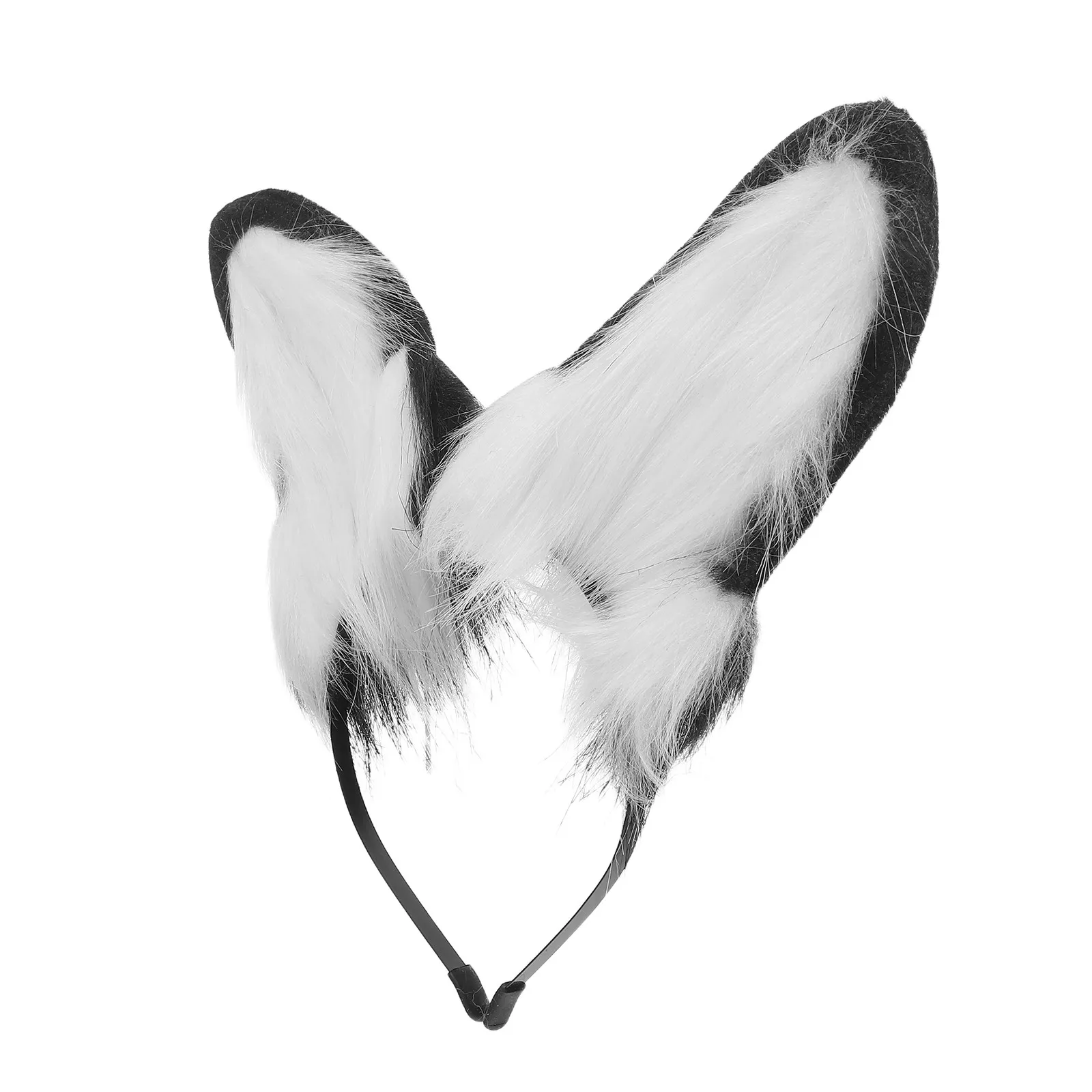 

Черная повязка на голову с ушками щенка, мягкая реалистичная повязка с ушками животного, для косплея, Хэллоуина, вечеринок, фестивалей, регулируемый головной убор, костюм