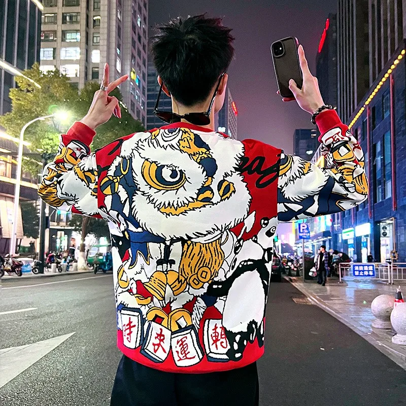 

Harajuku Sweatshirts for Men Clothing Men's Sweatshirt Long Sleeve Sweatshirt Man Coat Harajuku Pullover Clothes Streetwear