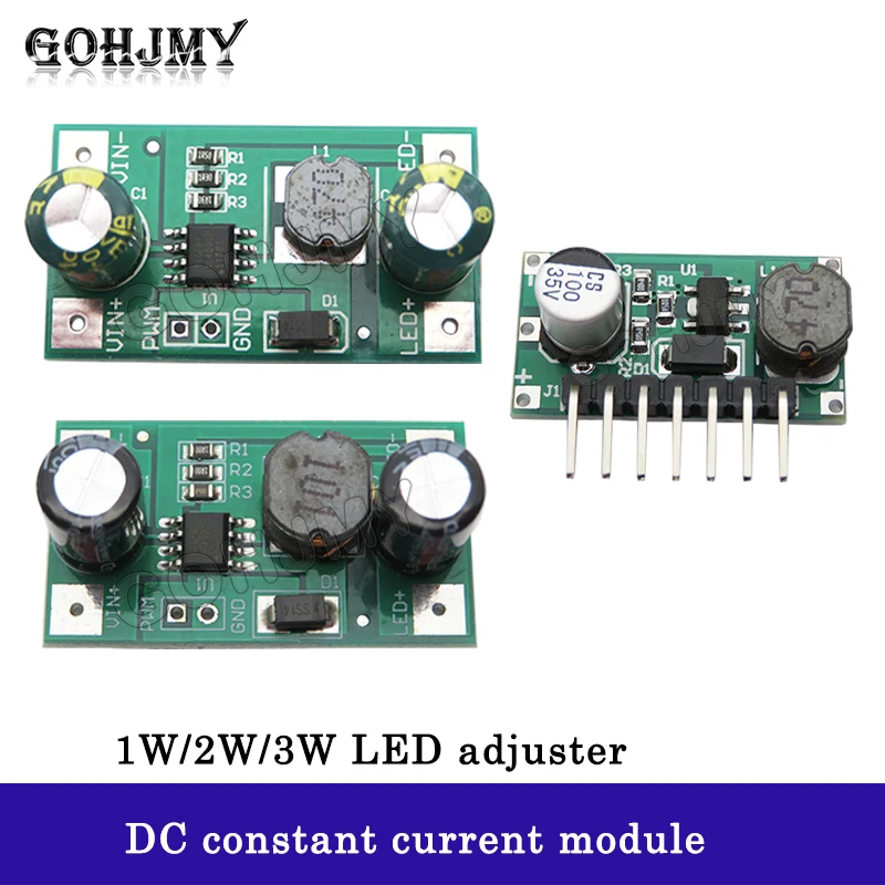 1W 2W/3W LED driver 350mA 700mA PWM dimming input 5-35V DC constant current module