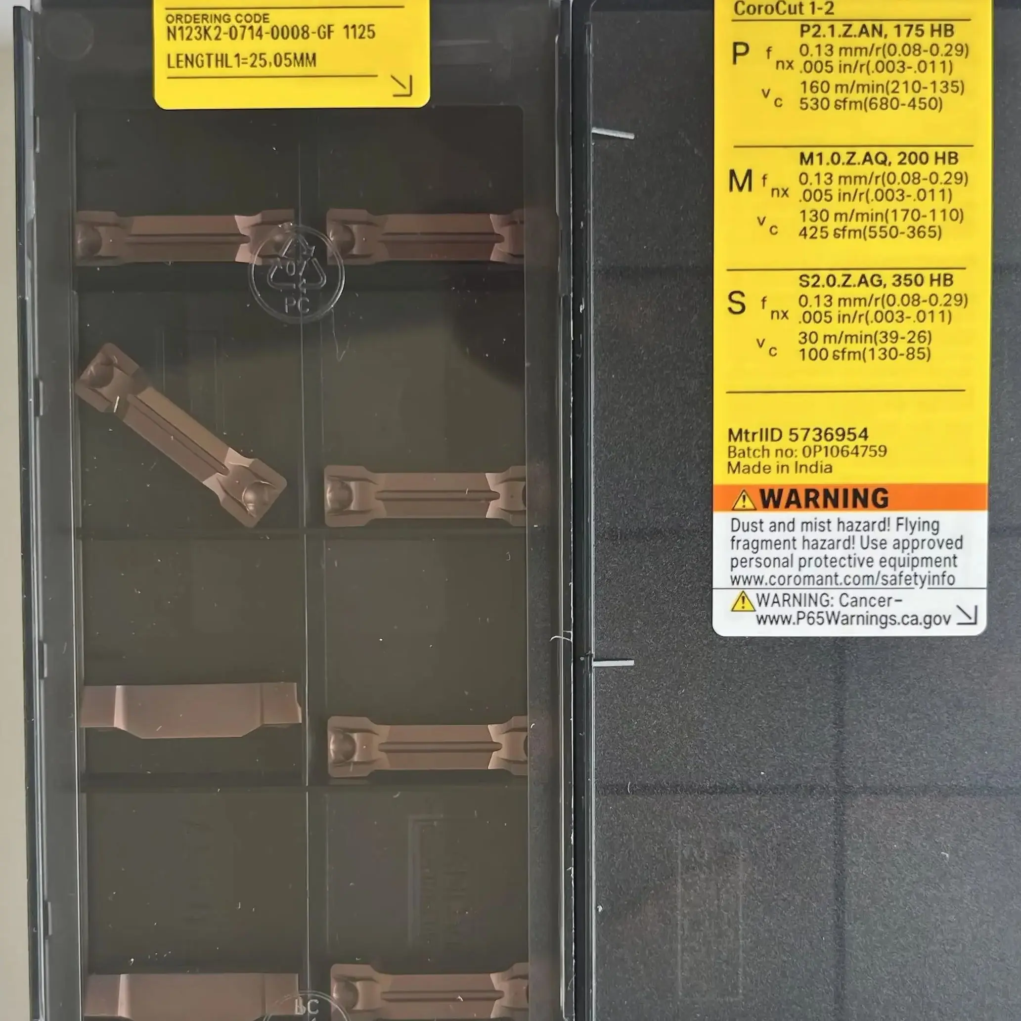 

N123K2-0714-0008-GF 1125 /Alloy blade 10 Pcs