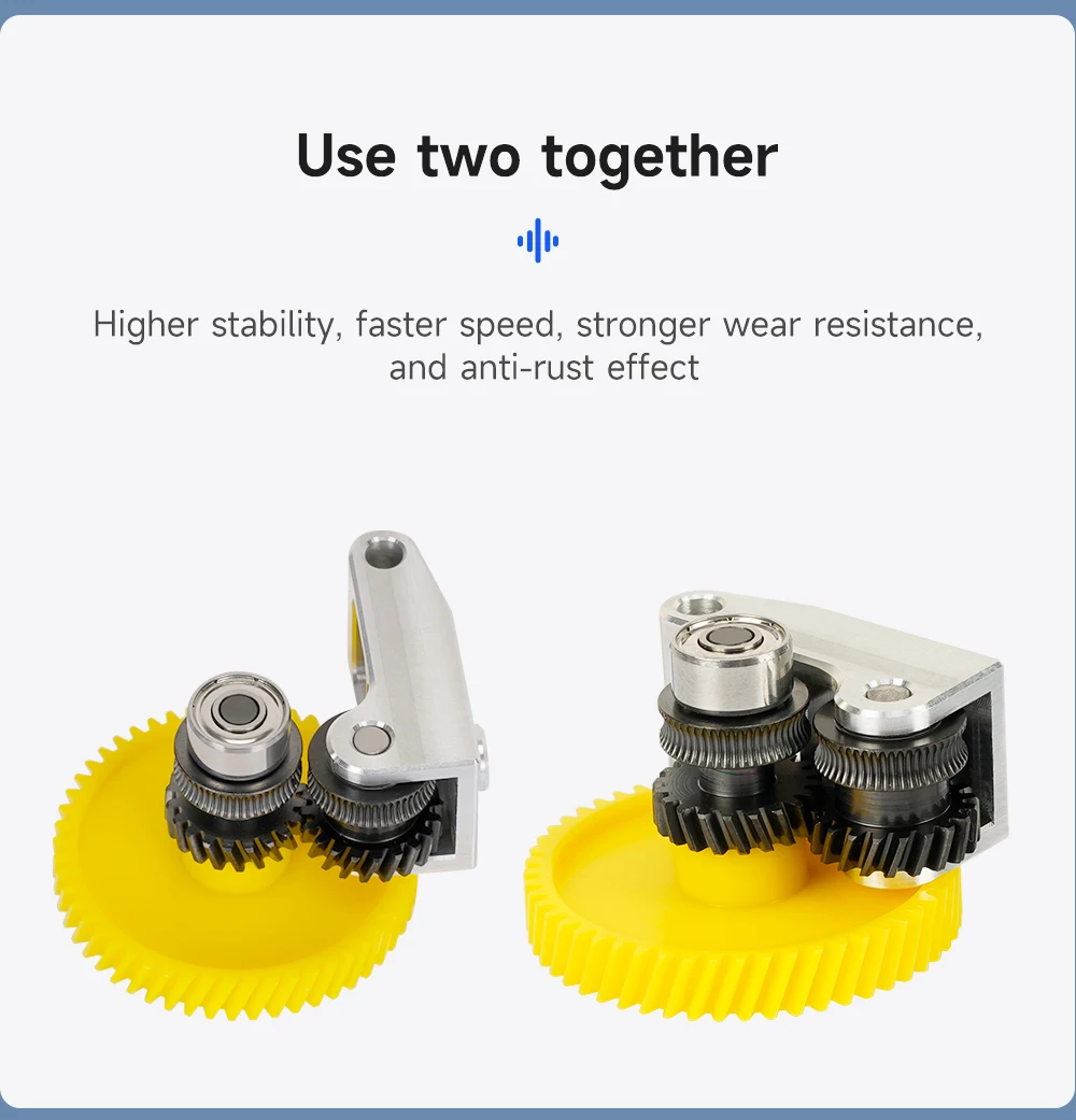 Für Bambu Lab Extruder-Zahnrad aus gehärtetem Stahl, Upgrade-Baugruppe für Bambulab P1S P1P X1 X1C Extruder-Zahnrad, 3D-Drucker-Zubehör! – Detail 3