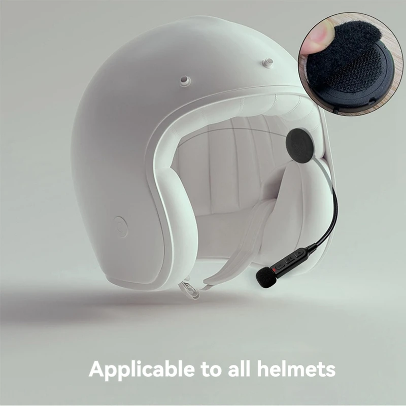 Motorcycle Helmet Headset Bluetooth 5.3 Wireless Stereo Earphone Handsfree Calls MP3 Music Player For Riding