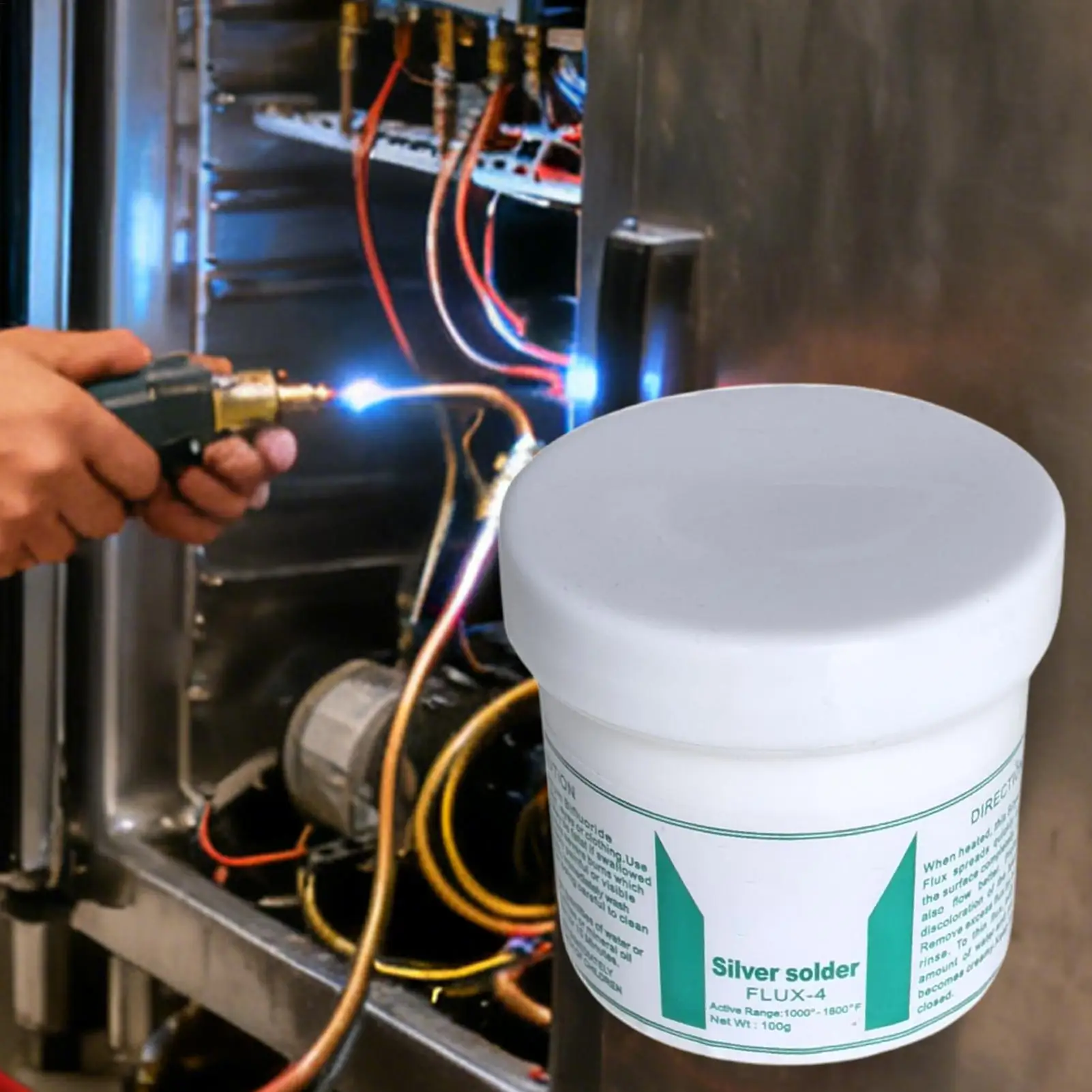 Soldering Flux | 100g Silver Welding Powder | Copper Soldering Powder | for HVAC Refrigerator Automotive Electronics Jewelry