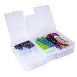 Boîte de rangement multifonctionnelle de réparation de téléphone portable SS-001A pour des pièces d'IC Accessoires de réparation de smartphone Outils d'ouverture Collecteur