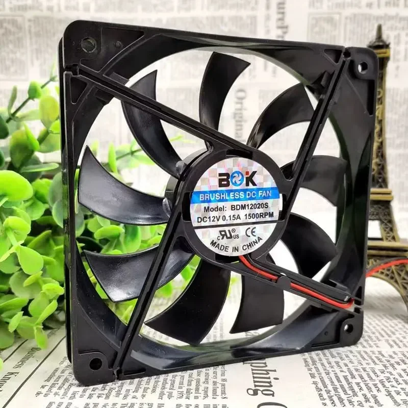 for BOK chassis ultra-thin BDM12020S 12020 12V 0.15A power supply ultra-quiet cooling fan