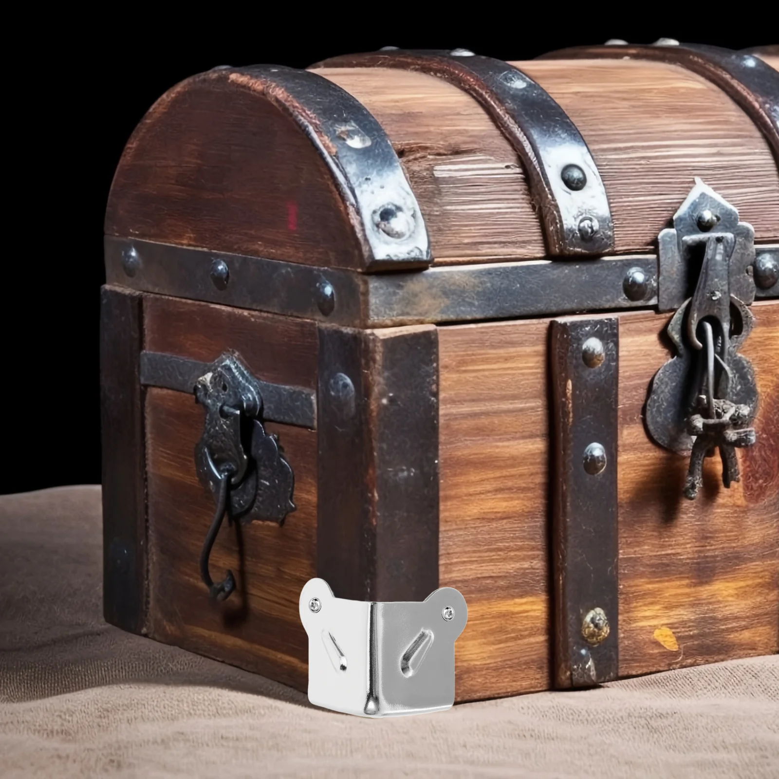 12 قطعة حماة الزوايا المعدنية 34 مللي متر ثلاثة شقوق حافة الحرس لصناديق الأدوات حالات الطيران خزائن المتكلم صندوق قوي مقاوم للماء