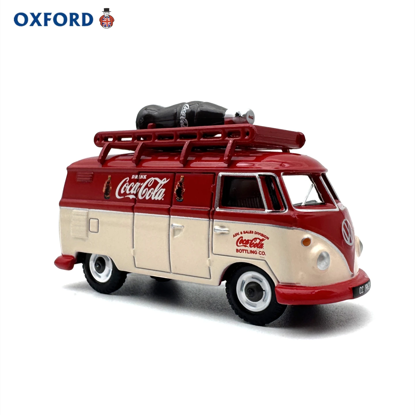 Oxford Alloy Car Model Coca-Cola Theme Simulation Collectible Desktop Decoration Vehicle Toy for Ages 14 And above