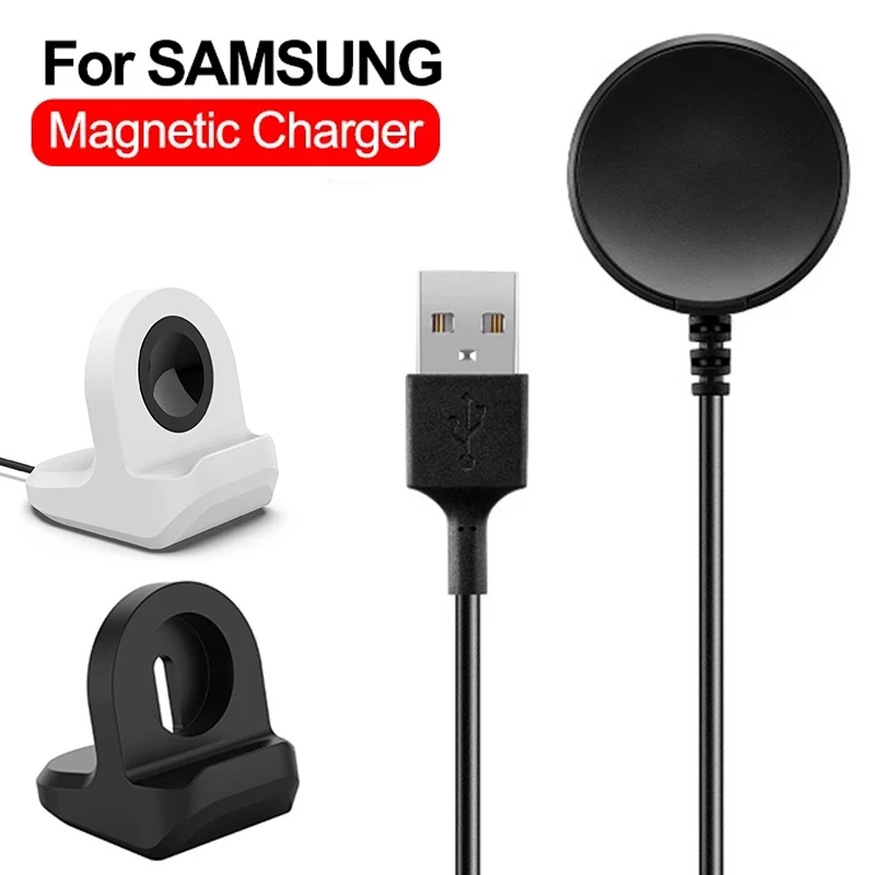 1M Usb Charger Cable For Samsung Galaxy Watch 4 Classic Active 1 2 40mm 44mm Watch 4 3 SM-R850 USB Fast Charging Dock Bracket