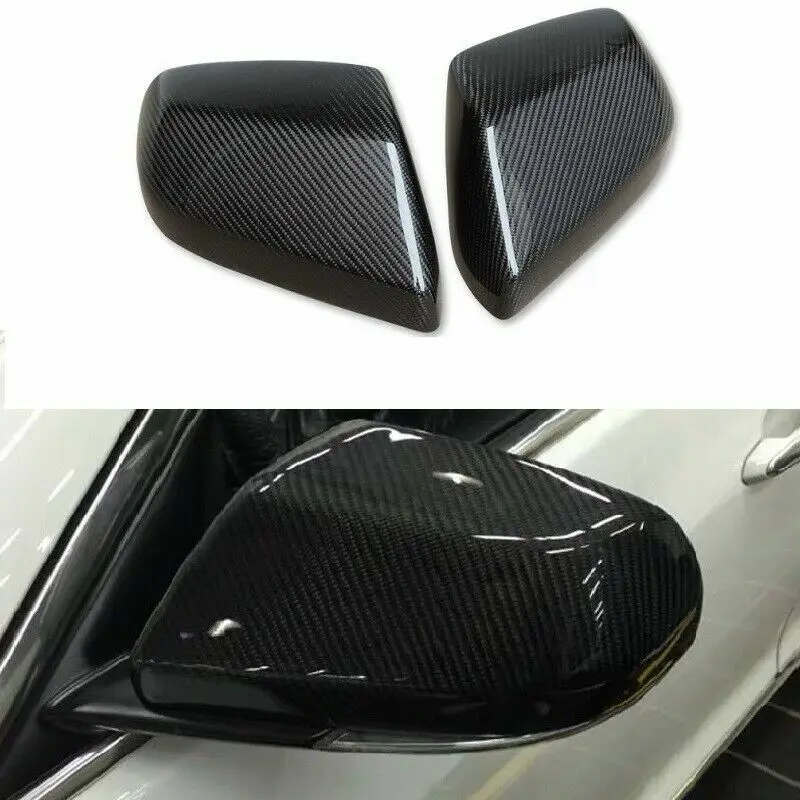 

Carbon Fiber Car Side Rearview Mirror Caps Parts For Cadillac ATS Sedan 2014-16