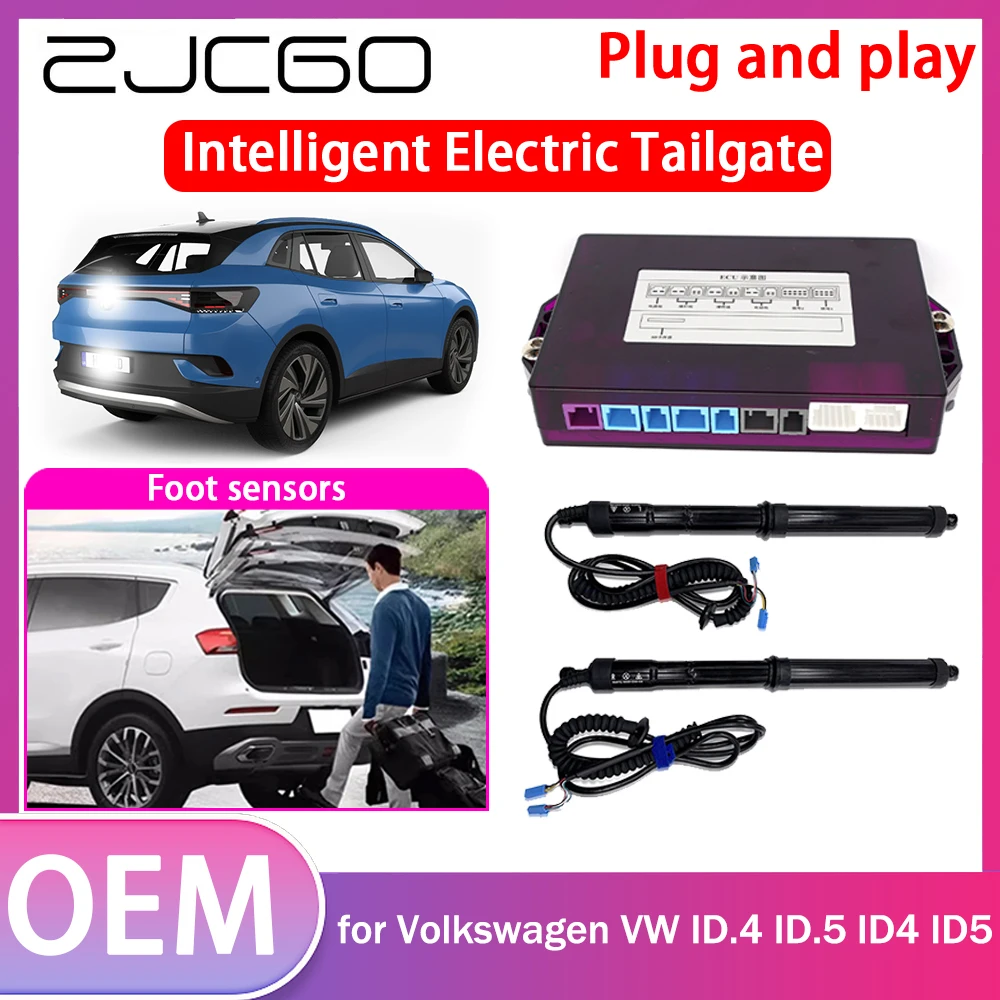 

ZJCGO Electric Tailgate Lift Drive Trunk Opening Tail Gate Lift Soft Close Car Door for Volkswagen VW ID.4 ID.5 ID4 ID5