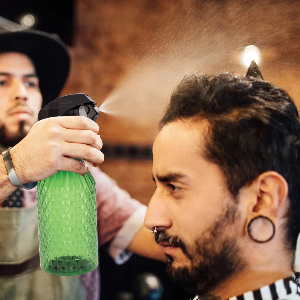 

New Salon Spray Bottle Refillable Plastic Hairdressing Misting Watering Can Professional Barbershop Styling Tools Supplies