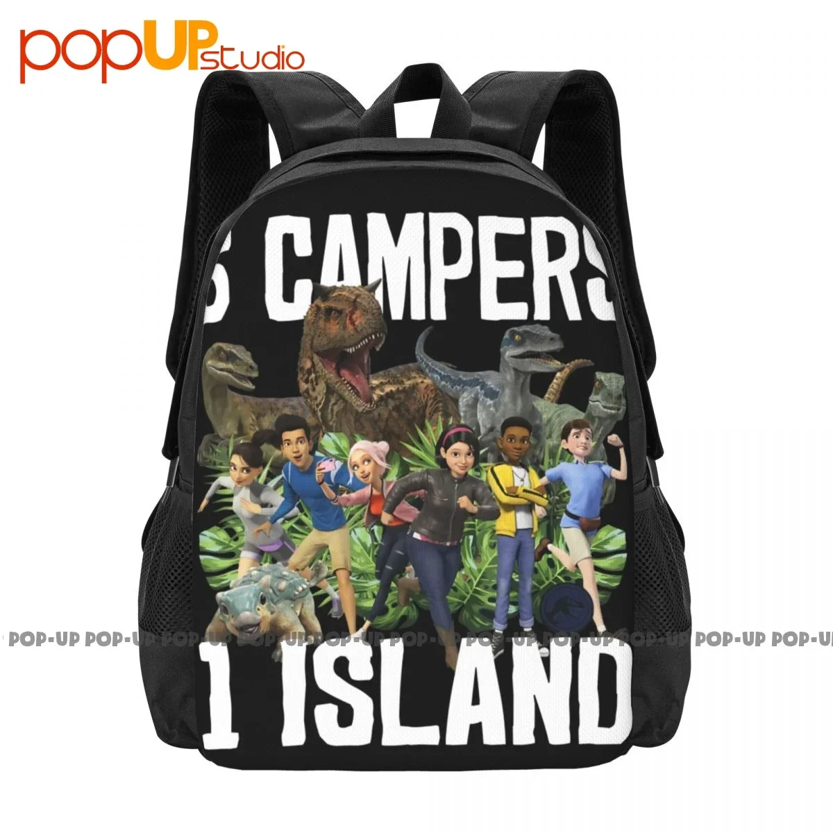 Jurassic World Camp Cretaceous 6 Campers 1 Island Backpack Large Capacity Vintage Portable Sports Style Riding Backpack