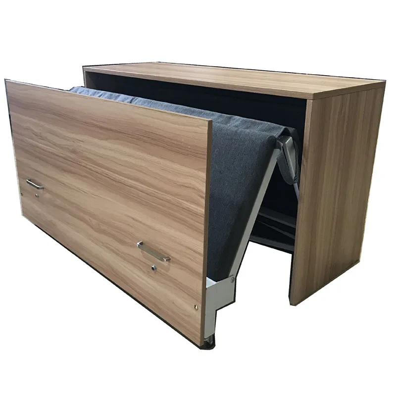 Wood and steel multi-function folding bed table foldable