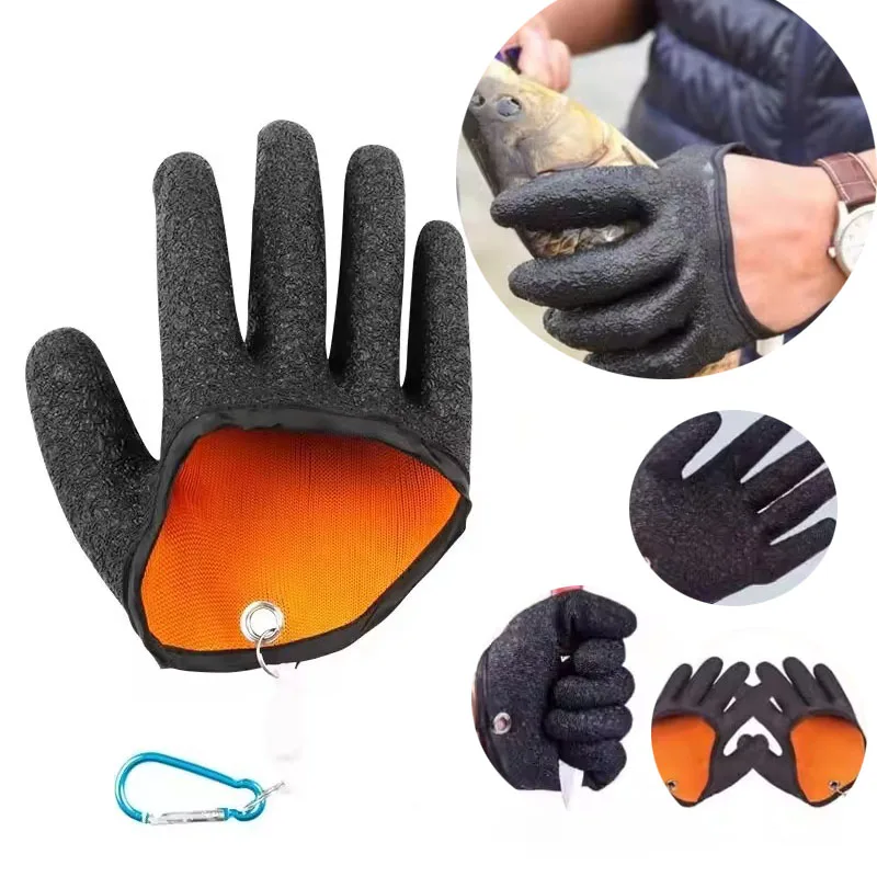 1PC Angeln Anti Slip Handschuhe Magnetische Schnalle Anhänger Hand Schutz zu Verhindern Stechen Angeln Schutz Getriebe Wasserdichte Handschuhe