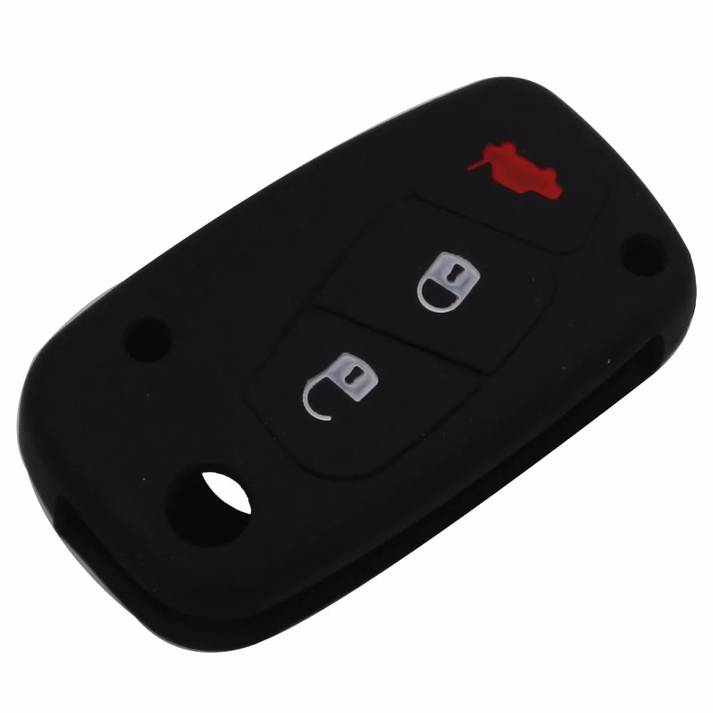 Jingyuqin 3 pulsanti In Silicone copertura della cassa chiave dell\'automobile Per FIAT /Panda /Stilo /Punto /Doblo /Grande /Bravo 500 Ducato /Minibus