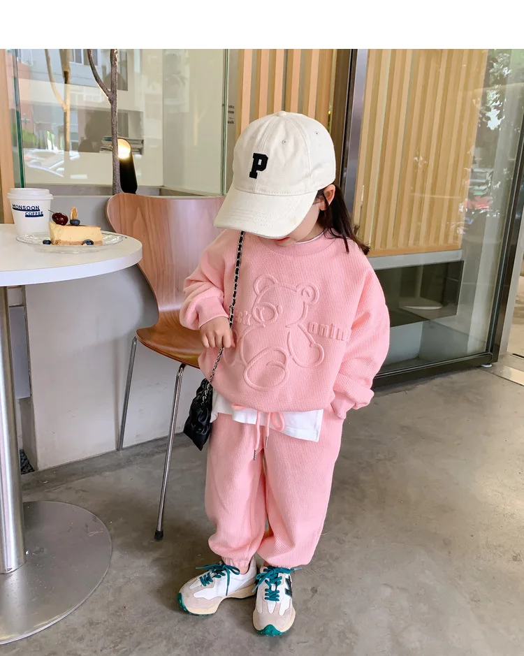 2026 Frühling Kinderkleidung Rundhals-Langarm-Pullover für Jungen und Mädchen Trendige Baby-Mode Kinderbekleidung 2-teilig – Detail 19