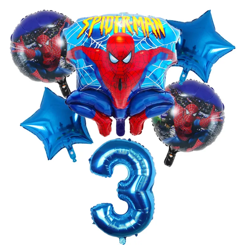 1 مجموعة سبايدرمان بطل احباط بالون مملوء بالهليوم استحمام الطفل الديكور عيد ميلاد موضوع الطرف الديكورات الاطفال اللعب هدية لوازم الهواء Globos #4