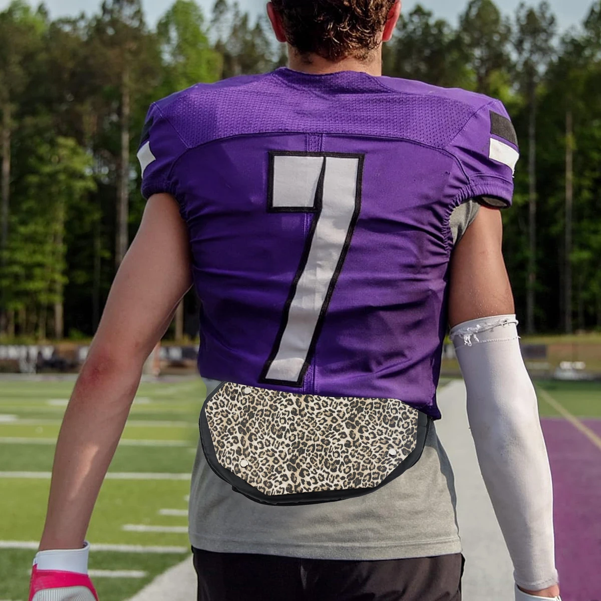 

1 Piece of professional football match training waist protection American football back armor accessories sports protection