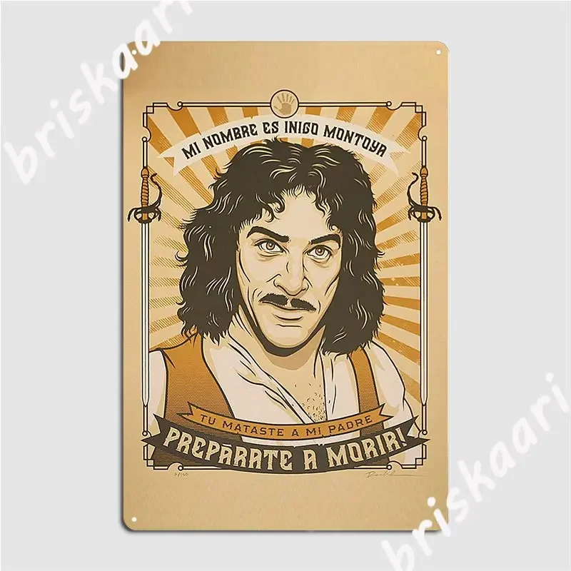 Inigo Montoya Metal Plaque Poster Home Decor Plates Party Pub Personalized The Princess Bride Inigo Montoya Tin Sign Poster