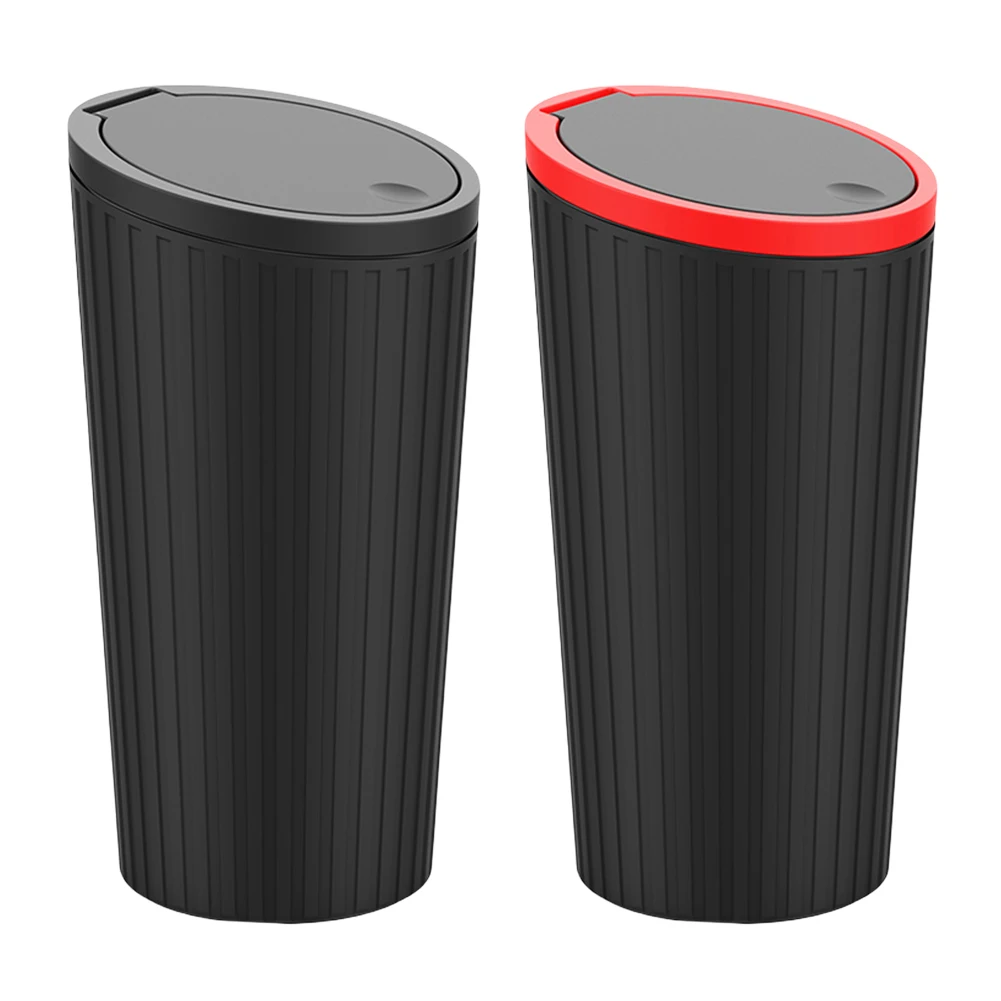 

Car Interior Rubbish Container Leakproof Portable Car Waste Container Waterproof Storage Cup Support Press Type Can Accessories