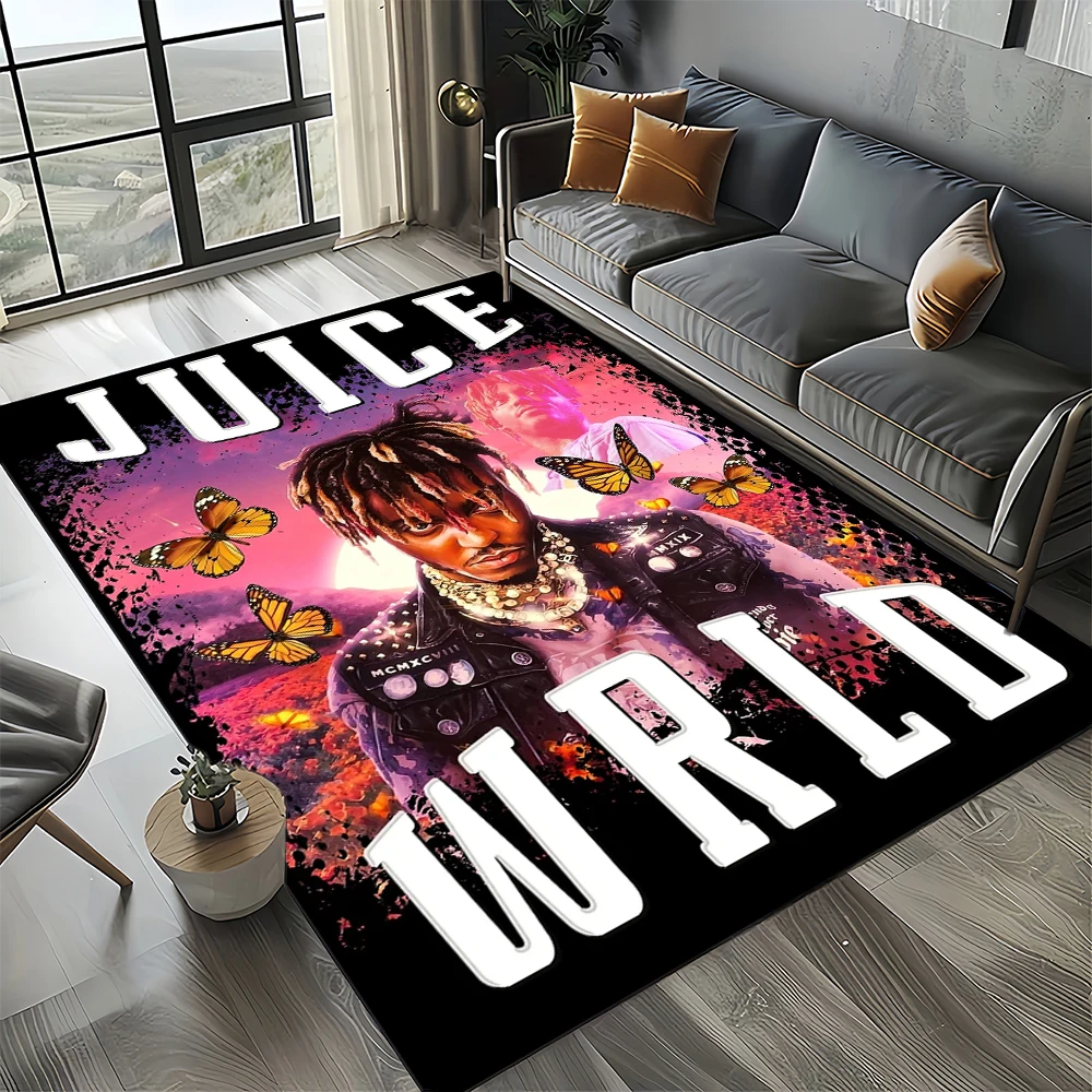 27 Style New Juice WRLD 999 Legend Rapper Carpet Rug for Living Room Bedroom Home Sofa Decoration,Kids Play Non-slip Floor Mat