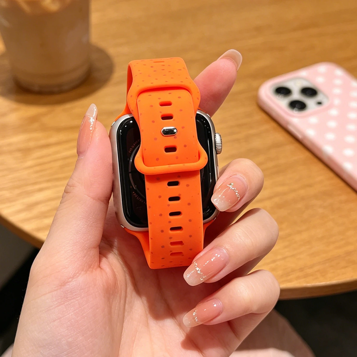 Cute Dots Series Printed Band for Apple Watch Band Ultral3 49mm 46mm 42mm 44mm38mm Bracelet for iwatch Series11 10 9 8 7 6 54321