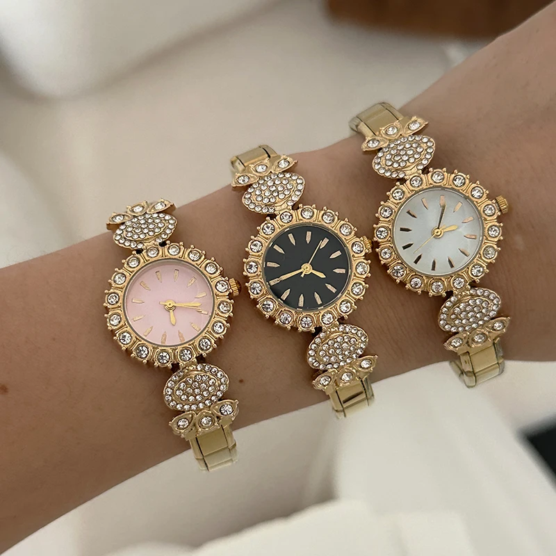 Vintage Oval and Round Shiny Watch Dial High Quality Watch Bracelets DIY 9MM Stainless Steel Charm Bracelet Jewelry For Gifts