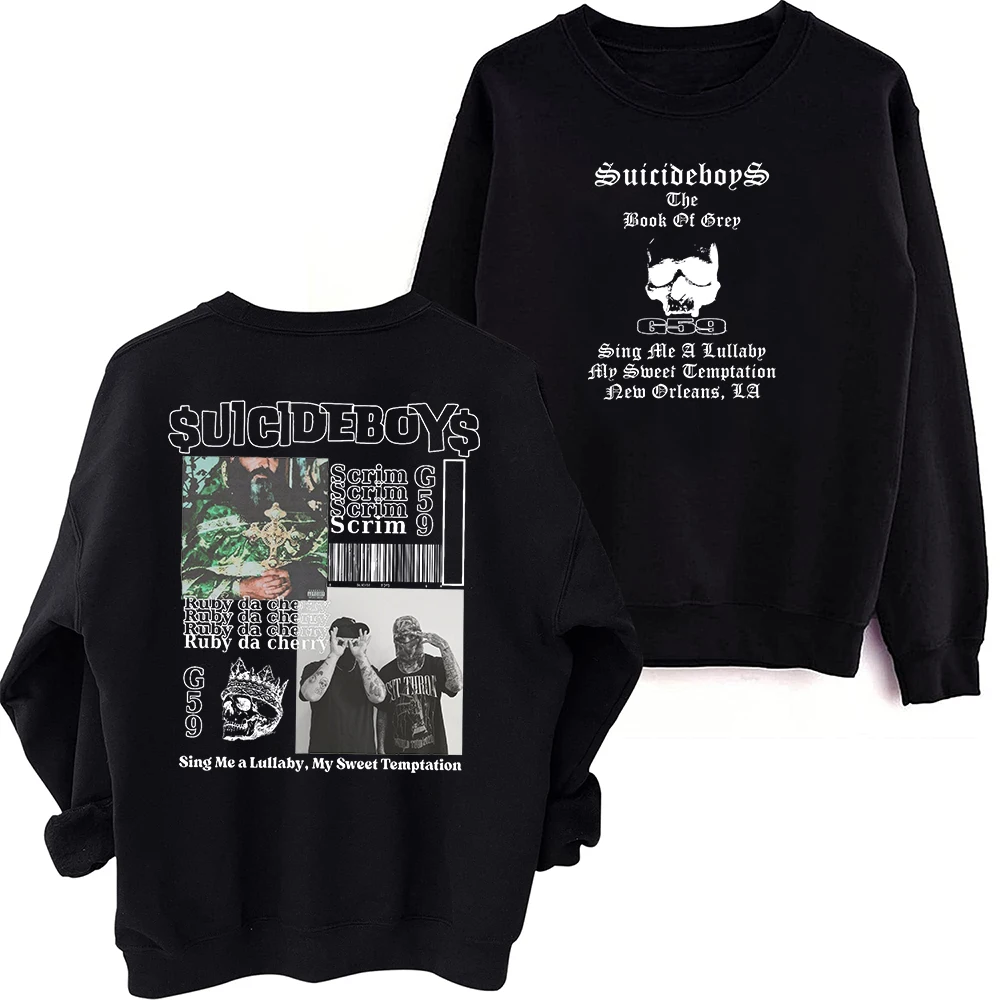 

Suicideboys G59 2024 Sweatshirt Oversized Harajuku Round Neck Long Sleeve Sweatshirts Music Tour Fans