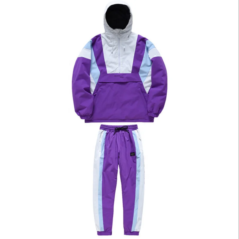 STLF مخصص الكبار شتاء دافئ في الهواء الطلق الثلوج سترة فستان أطفال مع سروال داخلي مقاوم للماء التزلج بدلة سباق وزرة الرجال النساء #6