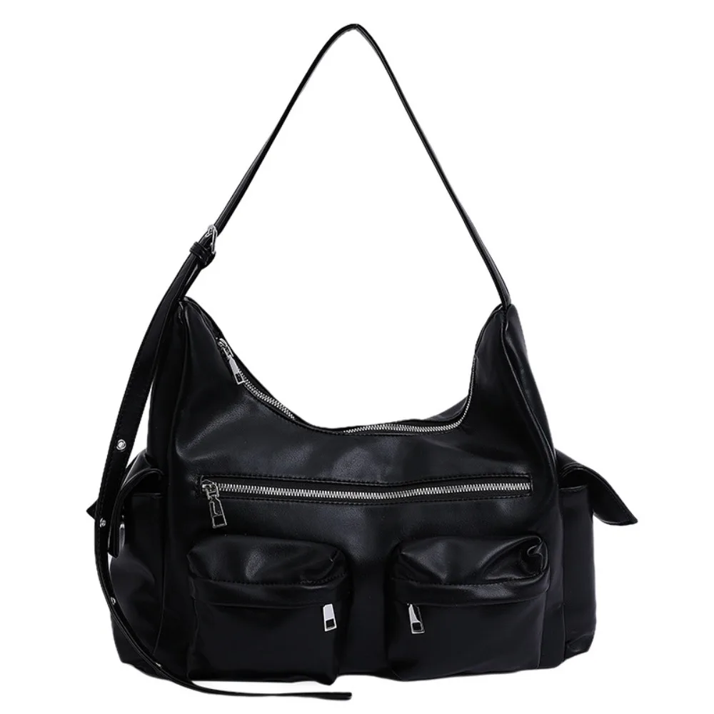 

Simple Y2K Retro Shoulder Bag Fashion Spicy Girl Armpit Bag Handbag Korean Vintage Underarm Bag Shopping