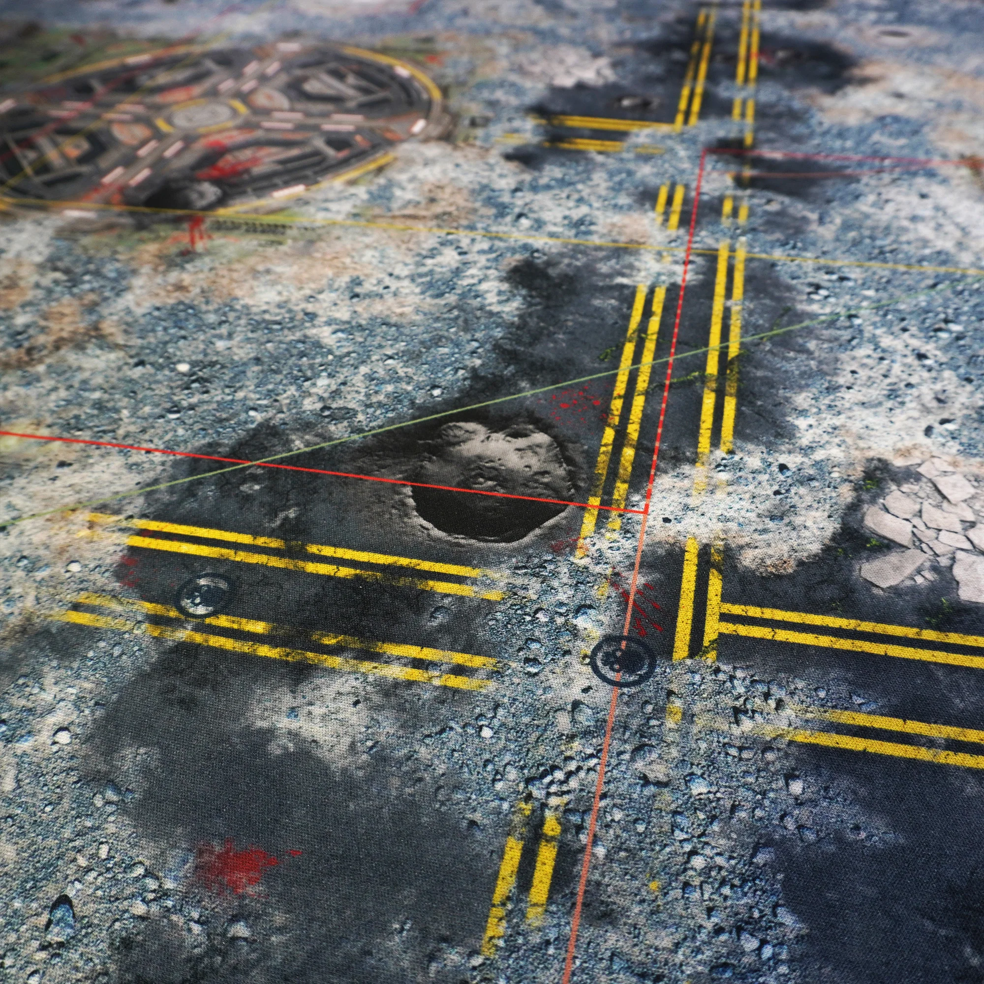 Battlemat, Gamemat, Deployement Zone and mark for objective markers, 66