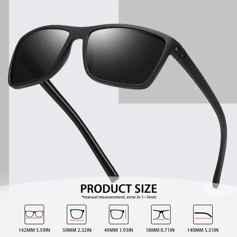 3/4 Pack New Designer Box Polarized Colorful Sunglasses for Men and Women Suitable for Driving, Fishing, Outdoor Sports UV400 image 2