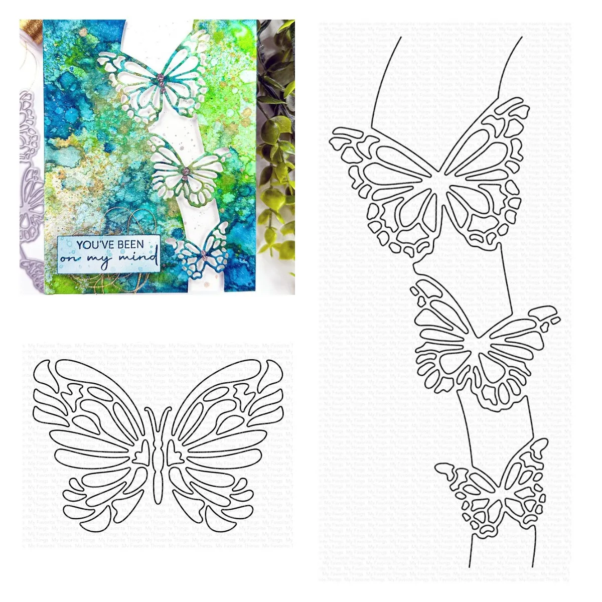 Breakthrough Butterflies Die Namics Metal Cutting Dies and Stamps DIY Scrapbooking Card Stencil Paper Card Handmade Album Sheets