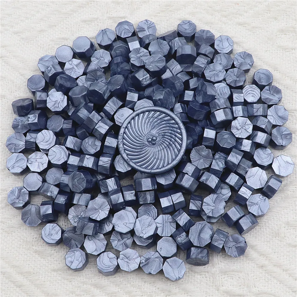 200 stks Octagon Zegellak Kralen voor Lakzegel Stempel voor Scrapbooking Kaarten Enveloppen Trouwkaarten Geschenkverpakkingen