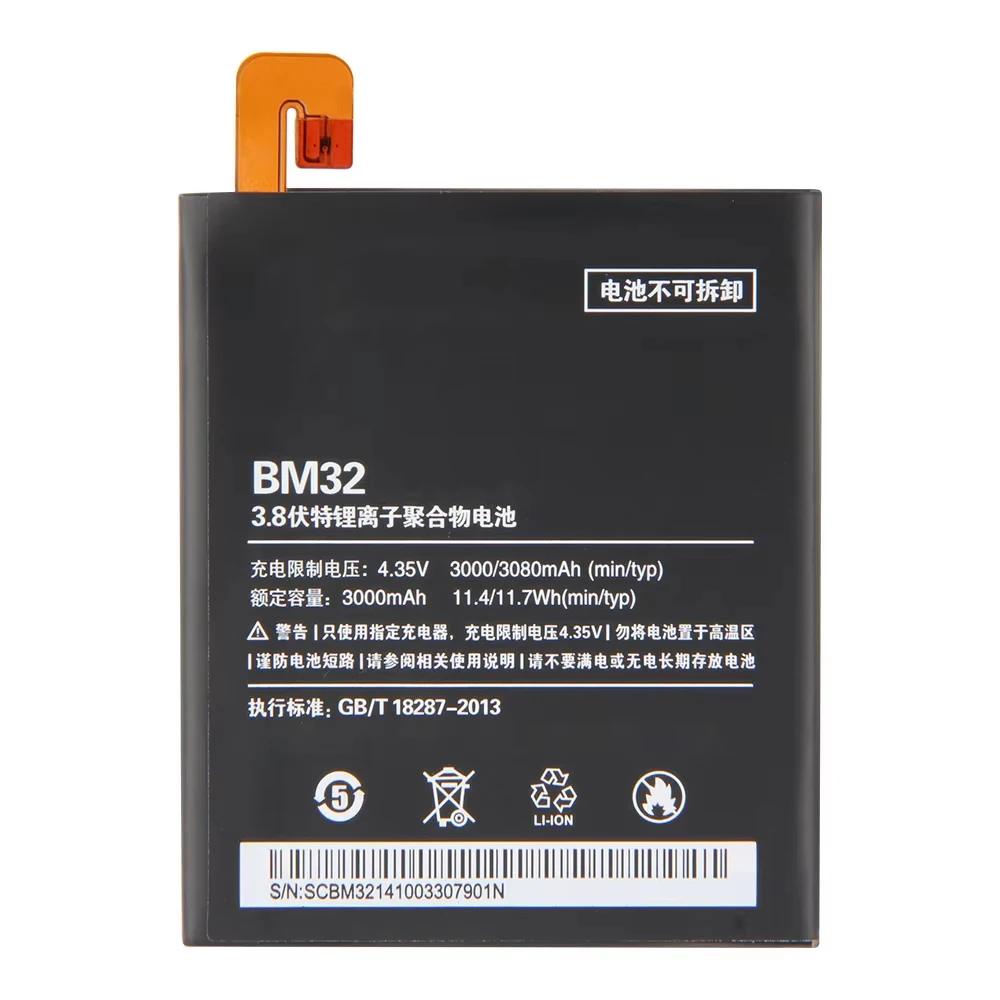 BM32 استبدال بطارية الهاتف ل شاومي Mi 4 M4 Mi4 بطاريات الهاتف 3080mAh