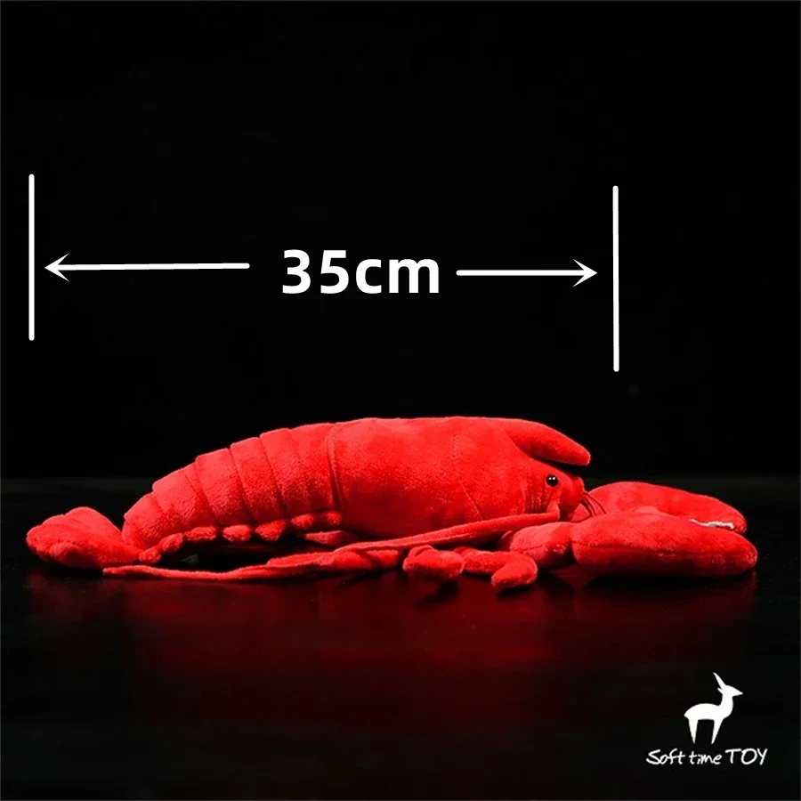 Lobster Plush Toy Realistic Lobster Stuffed Animal Lifelike Crawfish Plushie Lifelike Crayfish Simulation Doll for Collectors