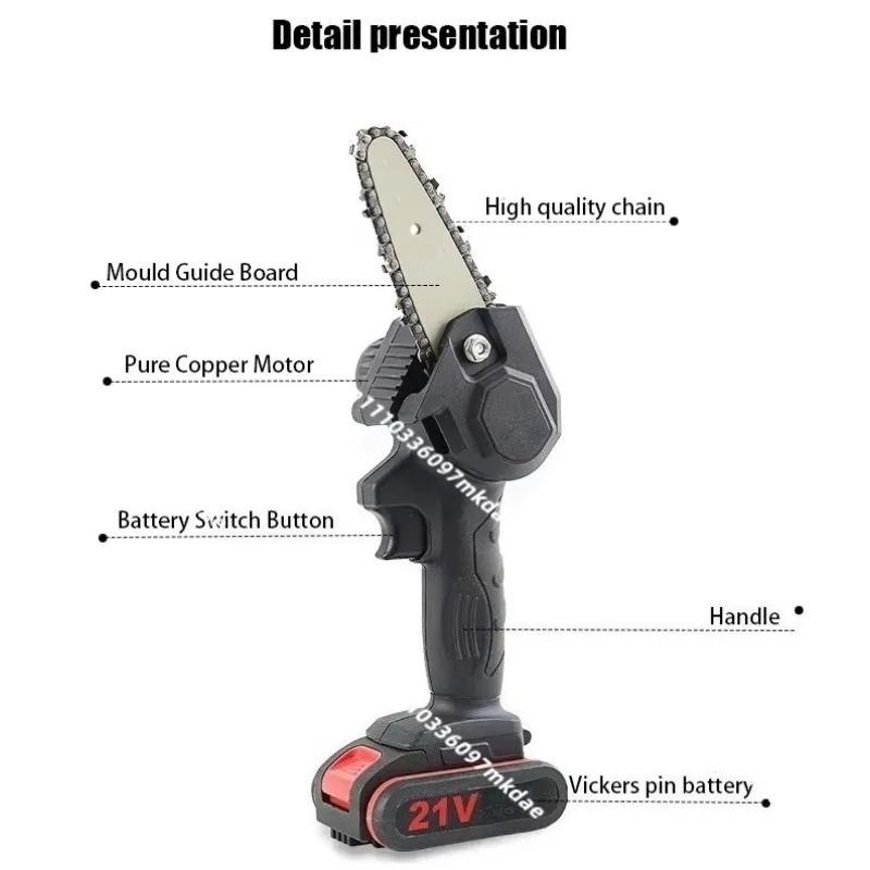 21V pruning and fruit tree branches, electric scissors + electric chain saw combination