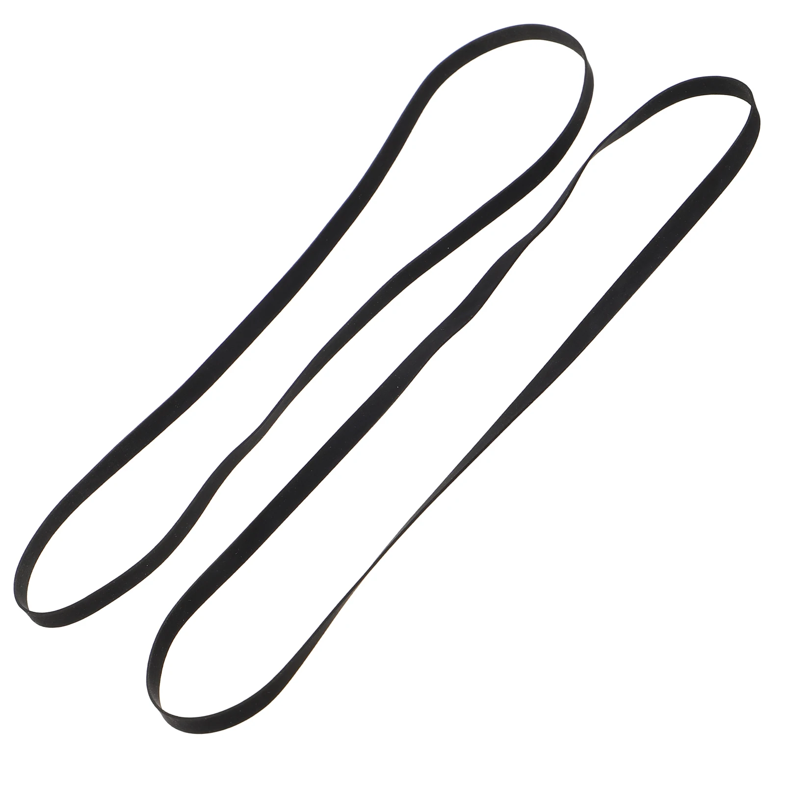 

2Pcs Rubber Flat Belt for Turntables and Record Players Sturdy Design Pitch Accuracy Wide Compatibility DIY Installation
