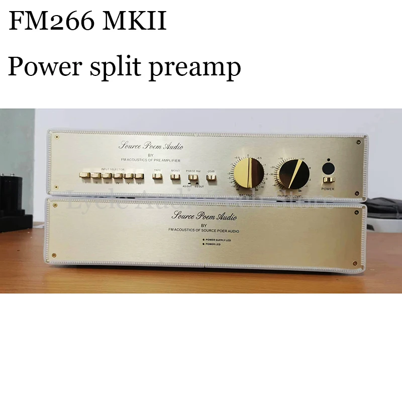 Replica Swiss FM266 MKII Preamplifier Fully Balanced Power Split Preamplifier HiFi Home High End Sound Amplifier