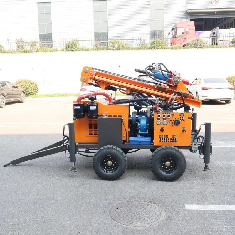 Customized High Speed Wheeled Rotary Unit 200M Precise Angle Efficient Sharp Deep Water Well Drilling Rig