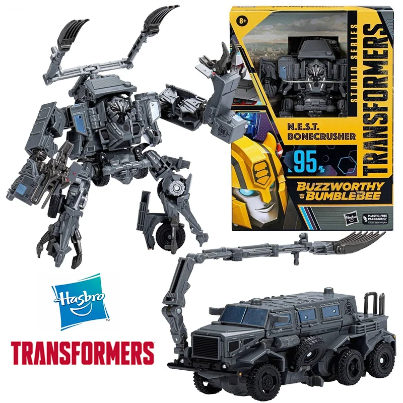 Hasbro Transformers Studio Series SS95BB N.E.S.T. Bonecrusher 18Cm Voyager Class Anime Original Action Figure Model Toy Gift