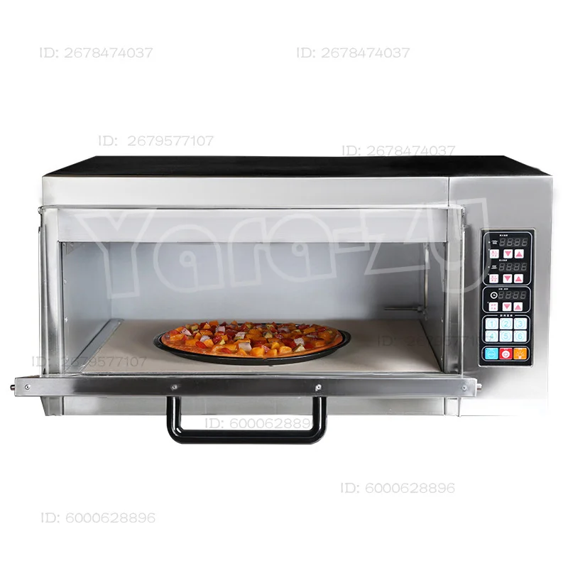 CP03 Single-Deck Pizza Oven, Computer-Controlled Temperature, Commercial Double-Deck Round Stone-Top Electric Oven, (Customized)