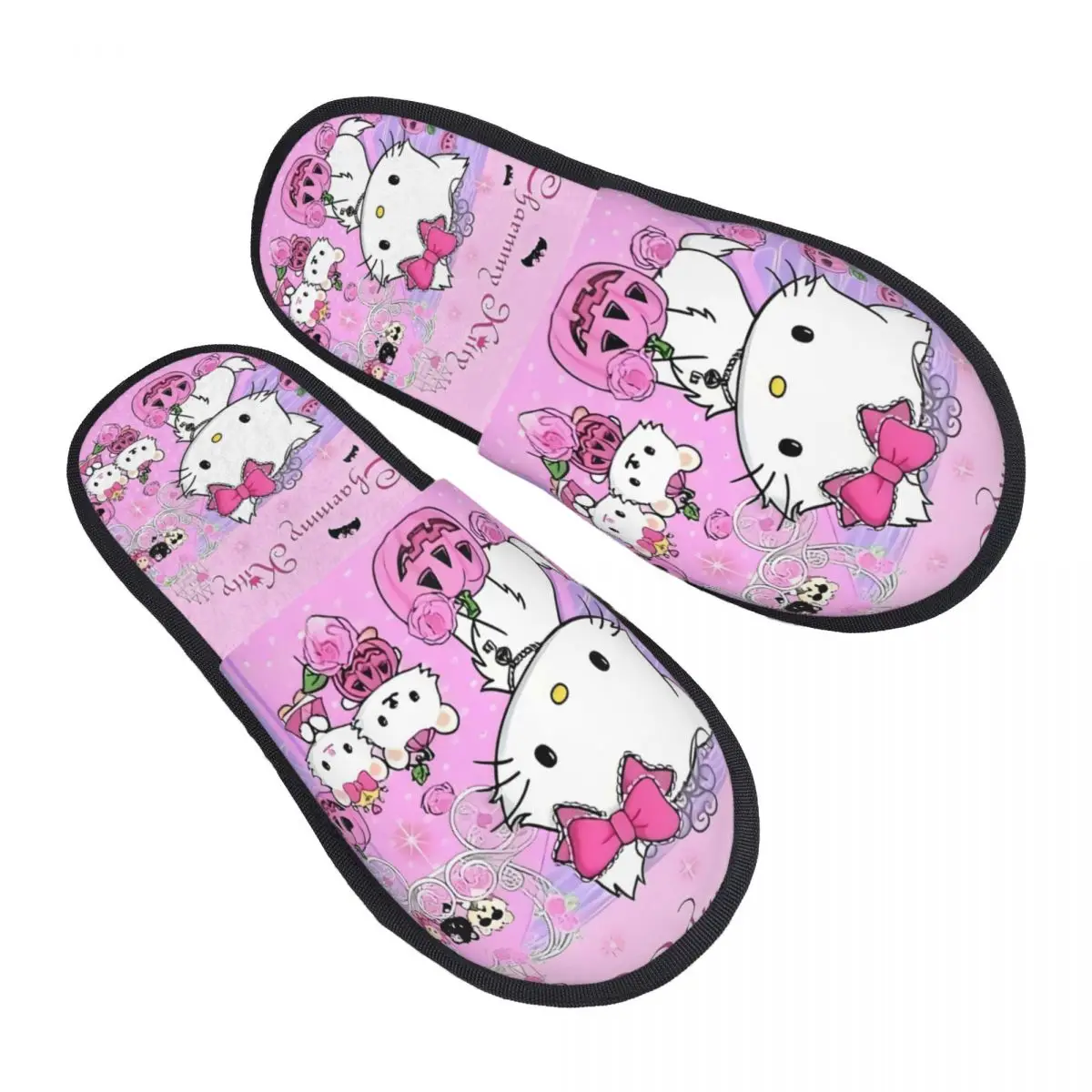 

Женские тапочки из пены с эффектом памяти Sanrio Cartoon Charmmy Kitty, мягкие тапочки из пены с эффектом памяти, кавайная домашняя обувь в стиле аниме для спальни