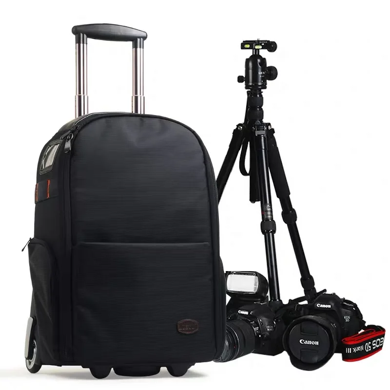 Camera Trolley Suitcase on wheels trolley Backpack travel Bag SLR luggage Casual Digital Backpack Professional photographer bag