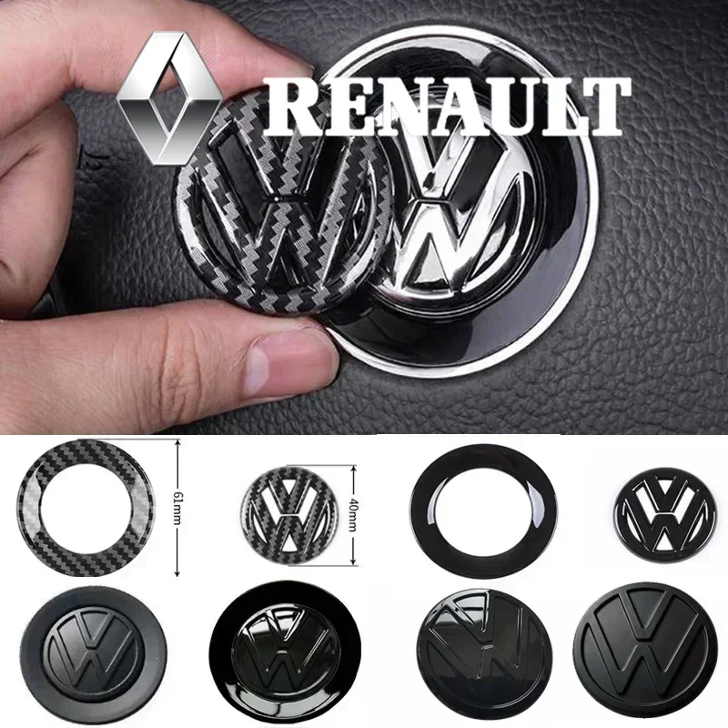 

Car Steering Wheel Emblem Sticker Interior Accessories For Volkswagen GTI Polo Golf Passat Scirocco Beetle Tiguan Magotan