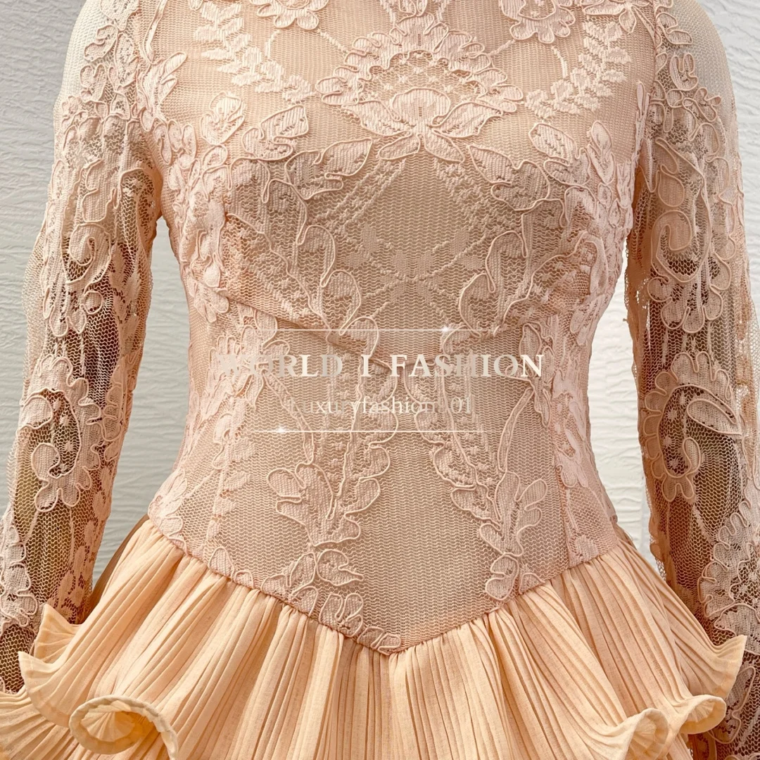 2025Midi Dresses for Women Long Sleeve High Quality As Picuture